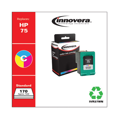 Remanufactured Tri-color Ink, Replacement For 75 (cb337wn), 170 Page-yield