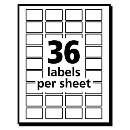 Removable Multi-use Labels, Inkjet/laser Printers, 0.5 X 0.75, White, 36/sheet, 28 Sheets/pack, (5418)
