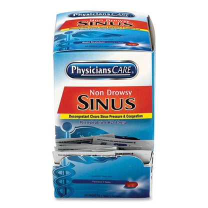 Sinus Decongestant Congestion Medication, One Tablet/pack, 50 Packs/box