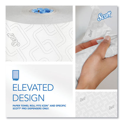 Pro Hard Roll Paper Towels With Elevated Scott Design For Scott Pro Dispenser, Blue Core Only, 1-ply, 1,150 Ft, 6 Rolls/ct