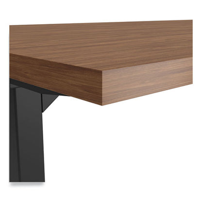 Essentials Electric Sit-stand Desk, 55.1" X 27.5" X 25.9" To 51.5", Espresso/black