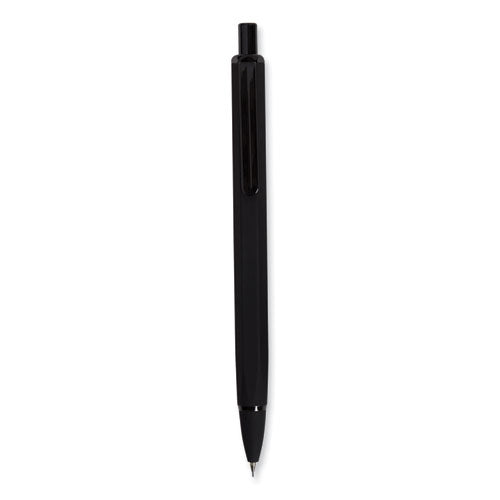 Cambria Soft Touch Mechanical Pencil, 0.7 Mm, Hb (#2), Black Lead, Black Barrel, 12/pack