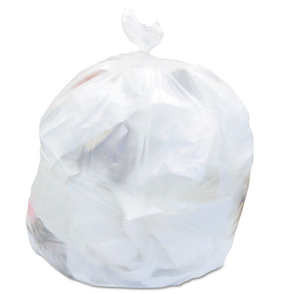 High-density Waste Can Liners, 30 Gal, 16 Mic, 30" X 37", Natural, 25 Bags/roll, 20 Rolls/carton