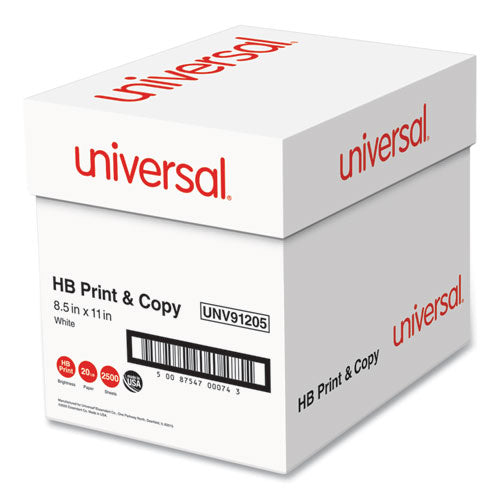 Multipurpose Paper, 96 Bright, 20 Lb Bond Weight, 8.5 X 11, Bright White, 500 Sheets/ream, 5 Reams/carton