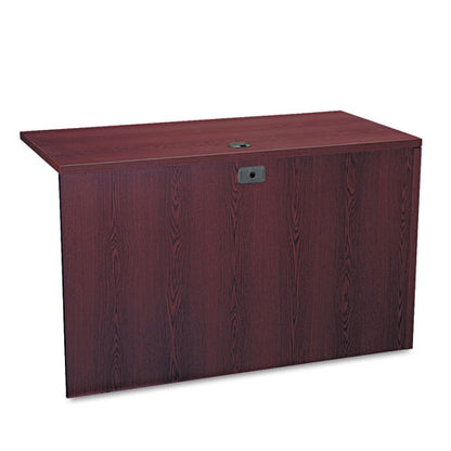 10500 Series L Workstation Return, 3/4 Height Left Ped, 48w X 24d X 29.5h, Mahogany