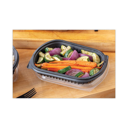 Earthchoice Mealmaster Container, 16 Oz, 8.13 X 6.5 X 1, Black, Plastic, 252/carton