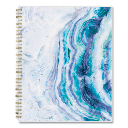 Gemma Academic Year Weekly/monthly Planner, Geode Artwork, 11 X 8.5, Blue/purple Cover, 12-month (july-june): 2023-2024