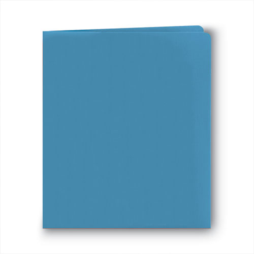 Two-pocket Folder, Textured Paper, 100-sheet Capacity, 11 X 8.5, Assorted, 25/box