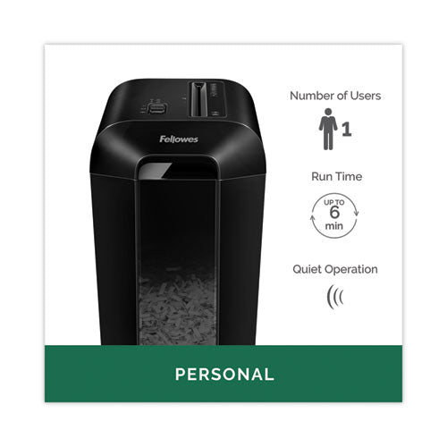 Powershred Lx65 Cross-cut Shredder, 10 Manual Sheet Capacity