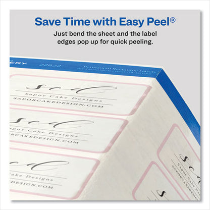 Print-to-the-edge Labels With Sure Feed And Easy Peel, 2 X 3, Glossy Clear, 80/pack