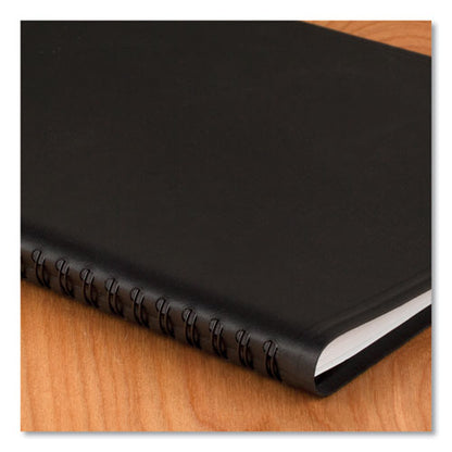 Weekly Planner Ruled For Open Scheduling, 8.75 X 6.75, Black Cover, 12-month (jan To Dec): 2024