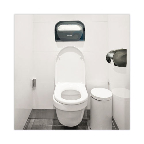 Toilet Seat Cover Dispenser, 17.25 X 3.13 X 11.75, Smoke Black