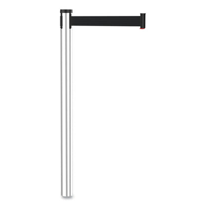 Adjusta-tape Crowd Control Stanchion Posts Only, Polished Aluminum, 40" High, Silver, 2/box