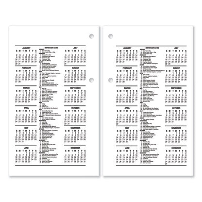 Desk Calendar Refill, 3.5 X 6, White Sheets, 12-month (jan To Dec): 2024