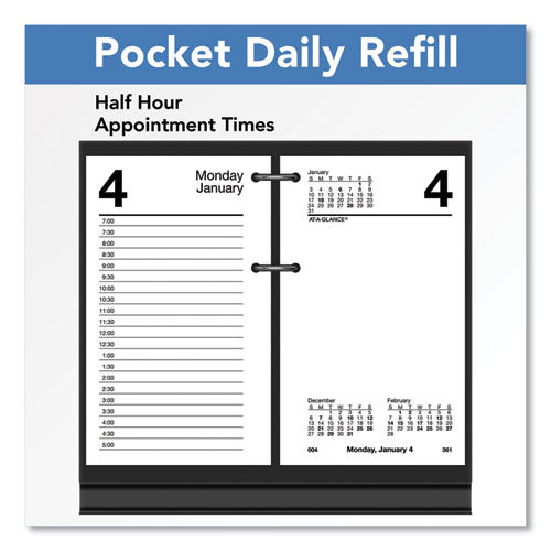 Desk Calendar Refill, 3.5 X 6, White Sheets, 12-month (jan To Dec): 2024