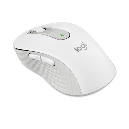 Signature M650 For Business Wireless Mouse, Large, 2.4 Ghz Frequency, 33 Ft Wireless Range, Right Hand Use, Off White