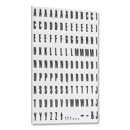 Interchangeable Magnetic Board Accessories, Letters, Black, 0,75"h