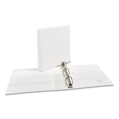 Durable View Binder With Durahinge And Ezd Rings, 3 Rings, 1.5" Capacity, 11 X 8.5, White, (9401)