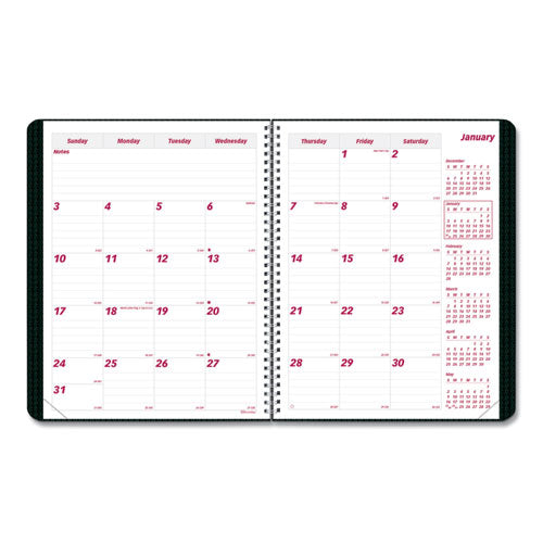 Duraflex 14-month Planner, 11 X 8.5, Black Cover, 14-month (dec To Jan): 2023 To 2025