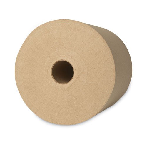 Essential Hard Roll Towels For Business, 1-ply, 8" X 800 Ft, 1.5" Core, Natural, 12 Rolls/carton