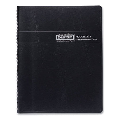 Recycled Monthly 5-year/62-month Planner, 11 X 8.5, Black Cover, 62-month (dec To Jan): 2023 To 2029