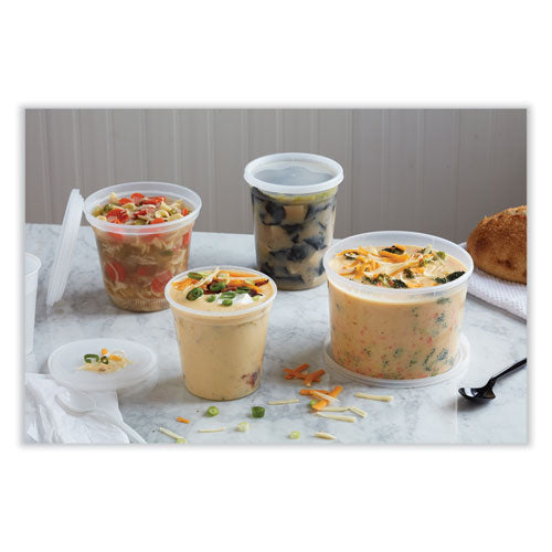 Newspring Delitainer Microwavable Container, 32 Oz, 5.5 X 5.5 X 4.9, Clear, Plastic, 200/carton