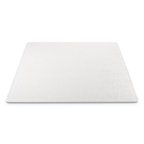 Economat Occasional Use Chair Mat For Low Pile Carpet, 45 X 53, Rectangular, Clear