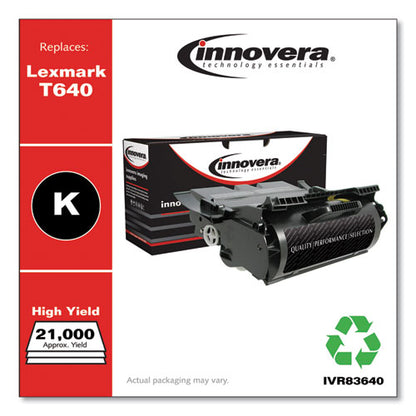 Remanufactured Black High-yield Toner, Replacement For T640, 21,000 Page-yield