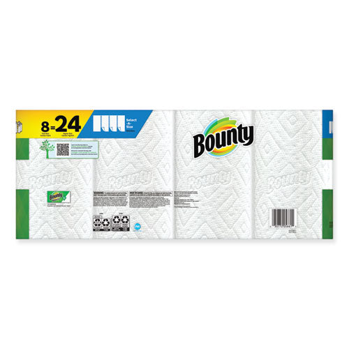 Select-a-size Kitchen Roll Paper Towels, 2-ply, White, 6 X 11, 135 Sheets/roll, 8 Triple Rolls/carton