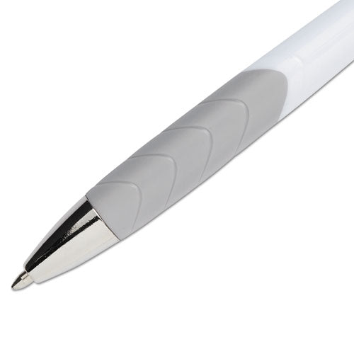 Inkjoy 700 Rt Ballpoint Pen, Retractable, Medium 1 Mm, Blue Ink, White/gray Barrel, Dozen