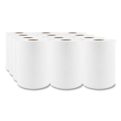 Select Roll Paper Towels, 1-ply, 7.88" X 350 Ft, White, 12 Rolls/carton