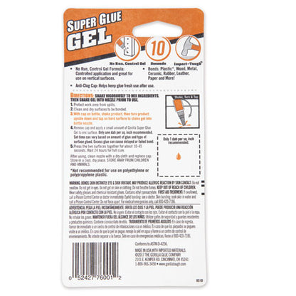 Super Glue Gel, 0.53 Oz, Dries Clear