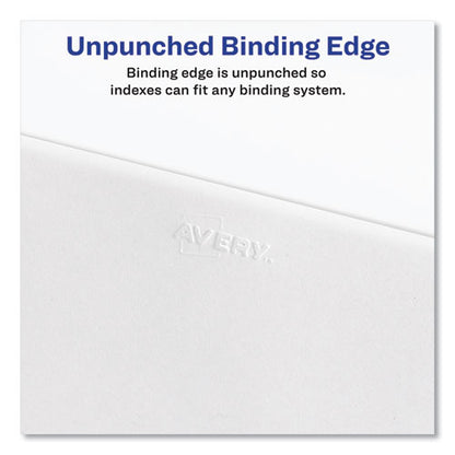 Avery-style Preprinted Legal Bottom Tab Divider, 26-tab, Exhibit I, 11 X 8.5, White, 25/pk