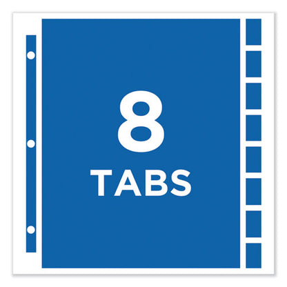 Protect 'n Tab Top-load Clear Sheet Protectors W/eight Tabs, Letter