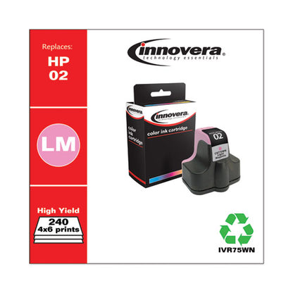 Remanufactured Light Magenta Ink, Replacement For 02 (c8775wn), 240 Page-yield