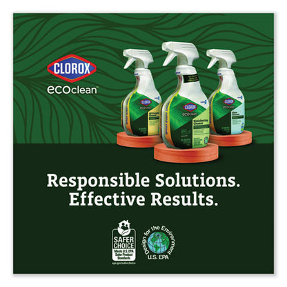 Clorox Pro Ecoclean Disinfecting Cleaner, Unscented, 32 Oz Spray Bottle, 9/carton