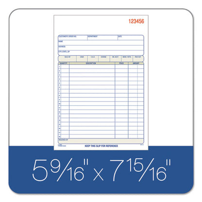 2-part Sales Book, 18 Lines, Two-part Carbon, 7.94 X 5.56, 50 Forms Total