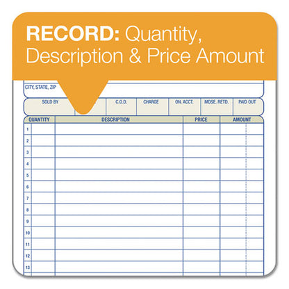 2-part Sales Book, 18 Lines, Two-part Carbon, 7.94 X 5.56, 50 Forms Total