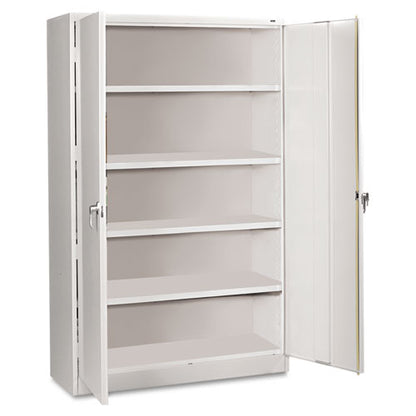 Assembled Jumbo Steel Storage Cabinet, 48w X 24d X 78h, Light Gray