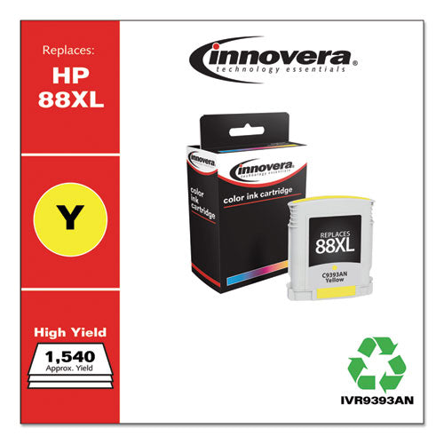 Remanufactured Yellow High-yield Ink, Replacement For 88xl (c3939an), 1,540 Page-yield
