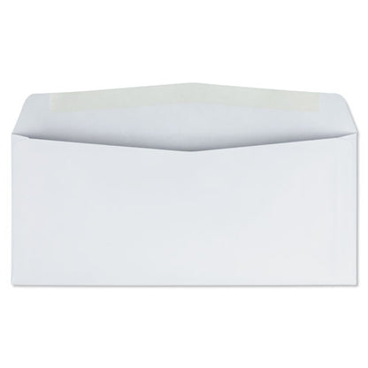 Business Envelope, #10, Commercial Flap, Side Seam, Gummed Closure, 24 Lb Bond Weight Paper, 4.13 X 9.5, White, 500/box