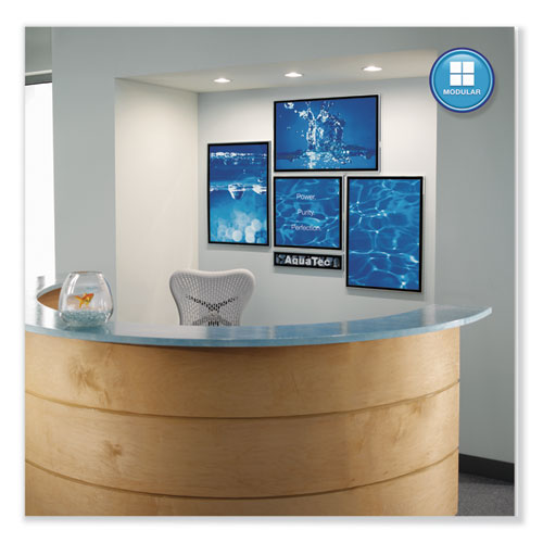 Matrix Magnetic Boards, 23 X 23, White Surface, Silver Aluminum Frame