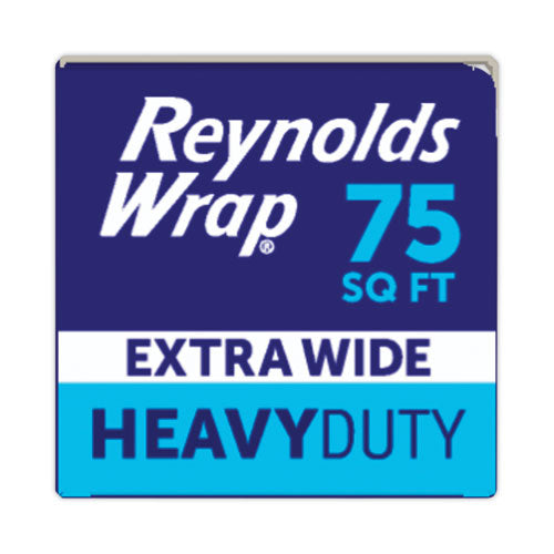 Heavy Duty Aluminum Foil Roll, 18" X 75 Ft, Silver