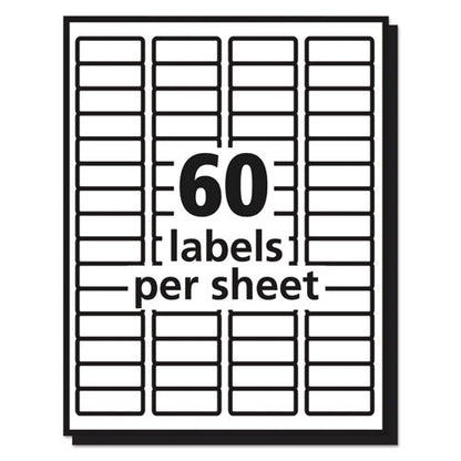 Matte Clear Easy Peel Mailing Labels W/ Sure Feed Technology, Laser Printers, 0.66 X 1.75, Clear, 60/sheet, 10 Sheets/pack