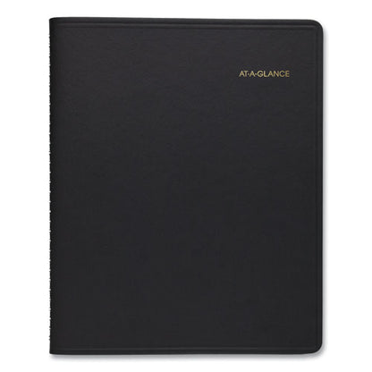 24-hour Daily Appointment Book, 11 X 8.5, Black Cover, 12-month (jan To Dec): 2024