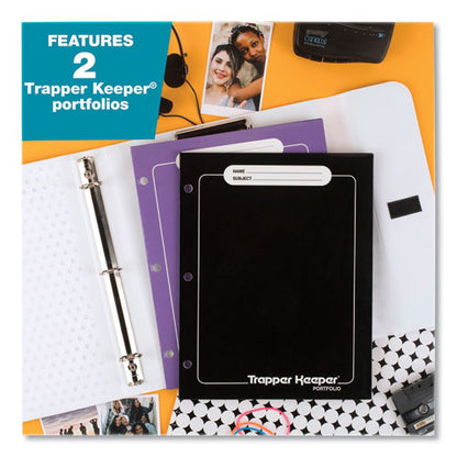 Trapper Keeper 3-ring Pocket Binder, 1" Capacity, 11.25 X 12.19, Neon Heart