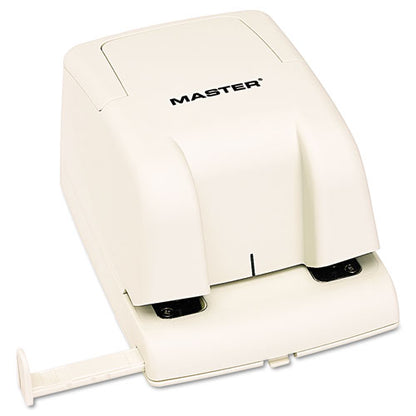 12-sheet Ep210 Electric/battery-operated Two-hole Punch, 1/4" Holes, Beige