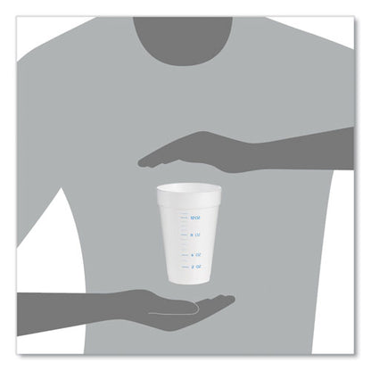 Graduated Foam Medical Cups, 16 Oz, White, 25/pack, 40 Packs/carton