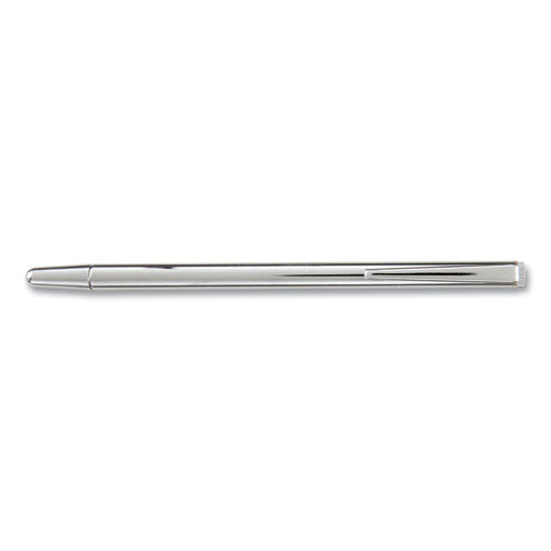 Slimline Pen-size Pocket Pointer With Clip, Extends To 24.5", Silver