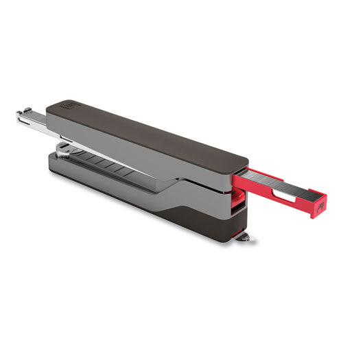 Premium Desktop Full Strip Stapler, 30-sheet Capacity, Gray/black